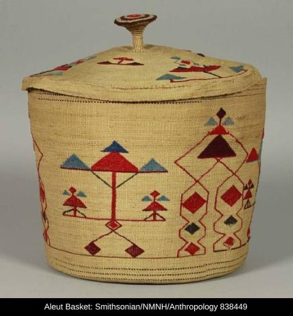 Aleut Basket with cover