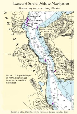 Isanotski Strait, Aides to Navigation