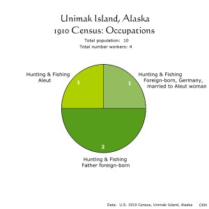 Unimak Island Census, Occupations, 1910