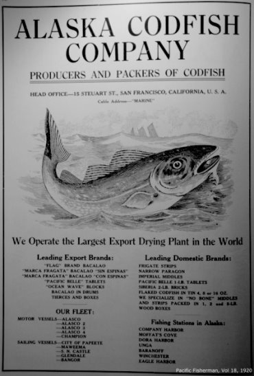 Alaska Codfish Company ad
