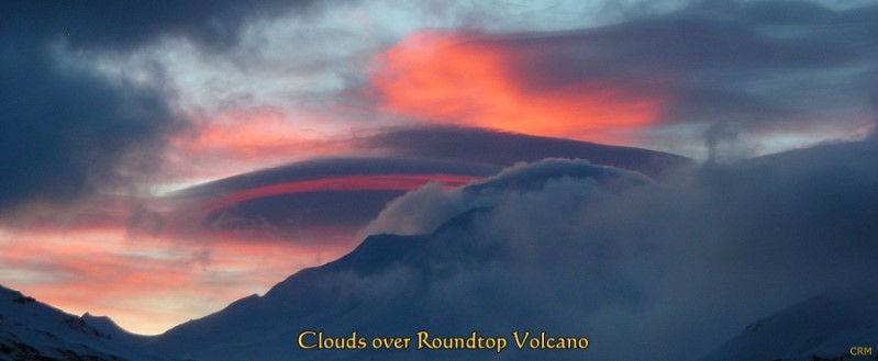 Clouds over Roundtop Volcano, Unimak Island, Alaska