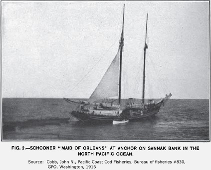 Maid of Orleans, codfishing schooner on Sannak Banks