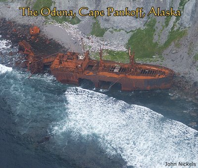 M/V Oduna, Cape Pankoff, Alaska:  Wrecked