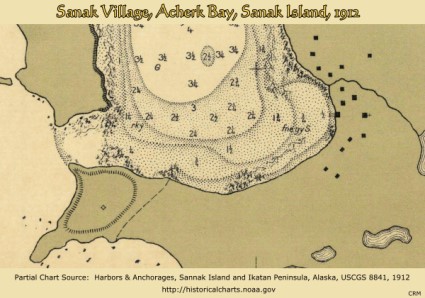 Sanak Village, Acherk Bay, Sanak Island, Alaska 1912