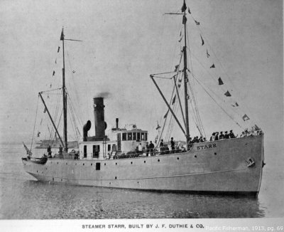 Steamer Starr, mail & passenger ship for Alaska Peninsula & Aleutians